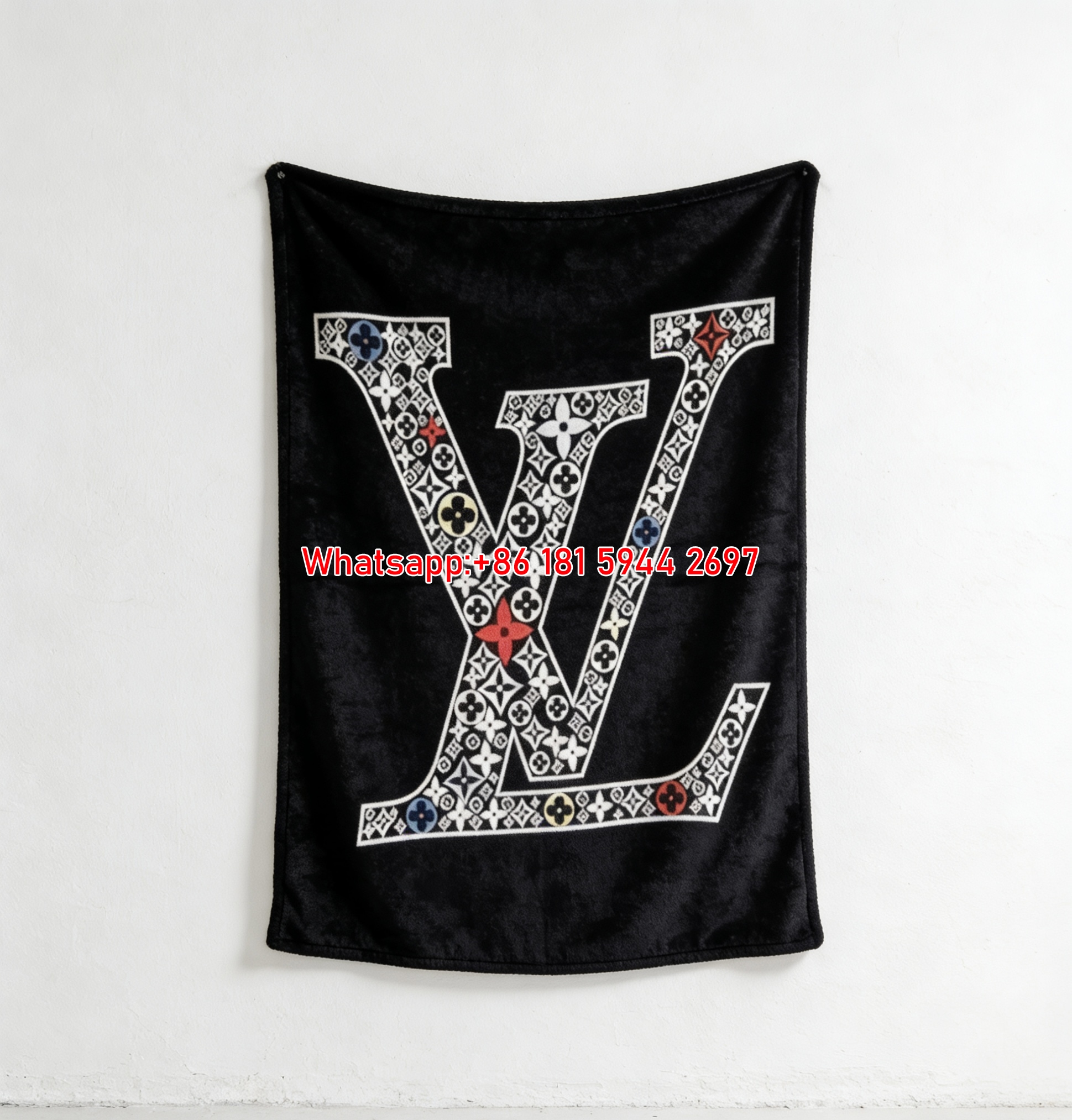Luxury LV Monogram Flannel Throw Blanket 367